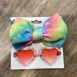 Baby headband and matching sunglasses set / nylon headband